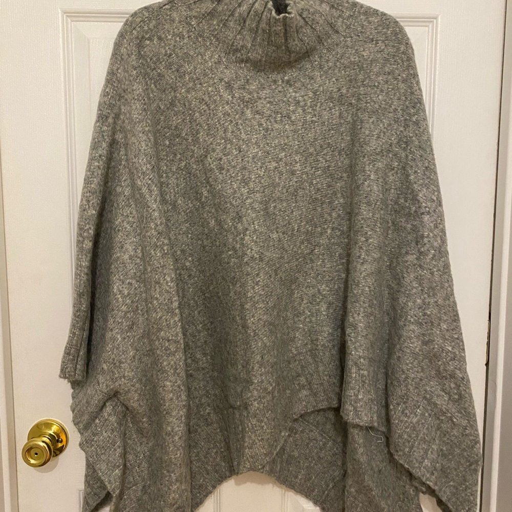 Cozy Gray Women's Poncho
